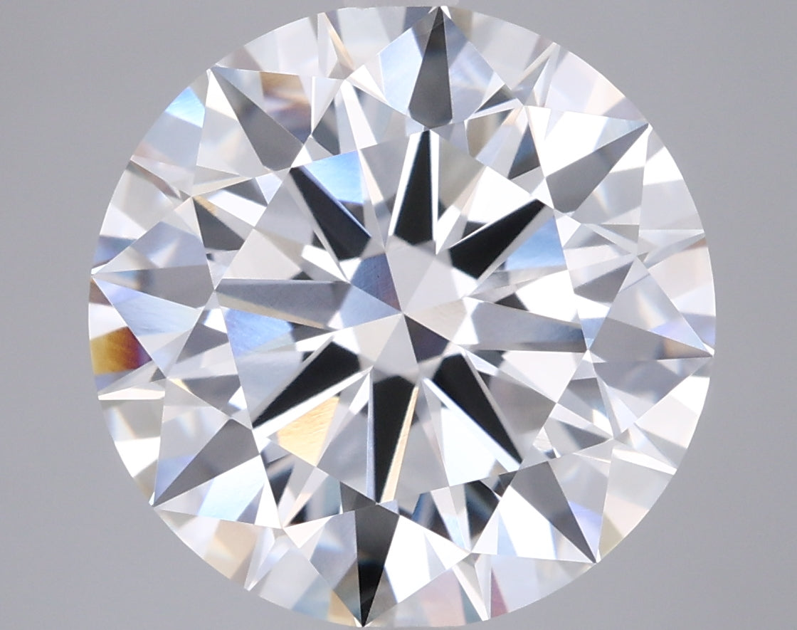 5.01 Carat Round Shaped, Ideal Cut, E Color, VVS2 Clarity, IGI Certified Lab Grown Diamond