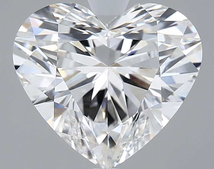 5.01 Carat Heart Shaped, Ideal Cut, F Color, VVS1 Clarity, IGI Certified Lab Grown Diamond