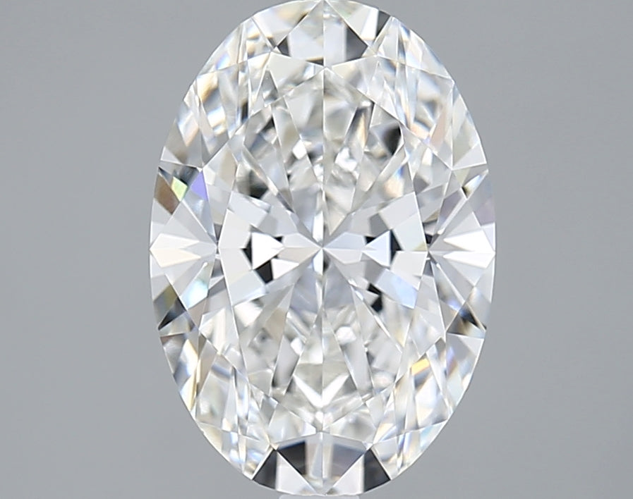 3.03 Carat Oval Shaped, Ideal Cut, F Color, VVS1 Clarity, IGI Certified Lab Grown Diamond