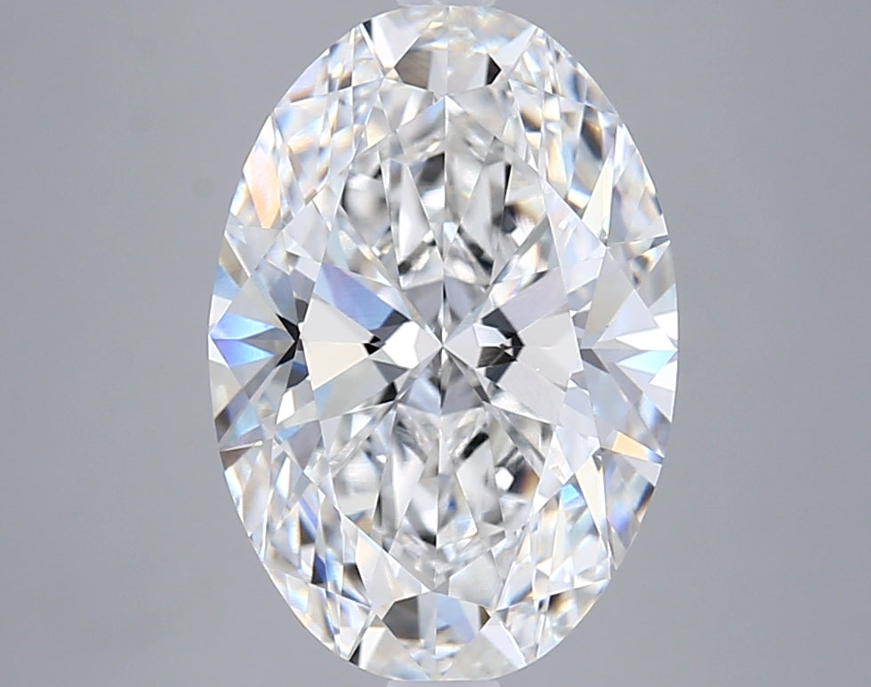 4.06 Carat Oval Shaped, Ideal Cut, F Color, VVS1 Clarity, IGI Certified Lab Grown Diamond