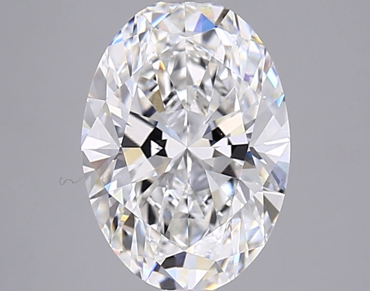 2.54 Carat Oval Shaped, Ideal Cut, E Color, VVS1 Clarity, IGI Certified Lab Grown Diamond