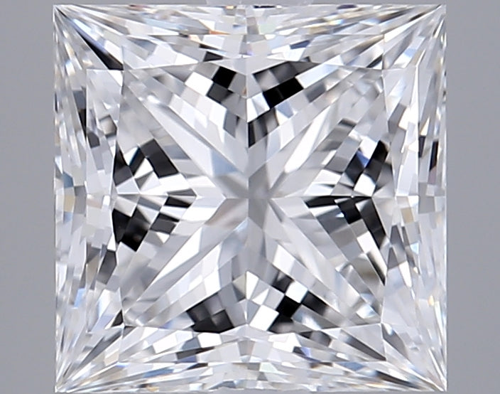 3.05 Carat Princess Shaped, Ideal Cut, E Color, VVS1 Clarity, IGI Certified Lab Grown Diamond