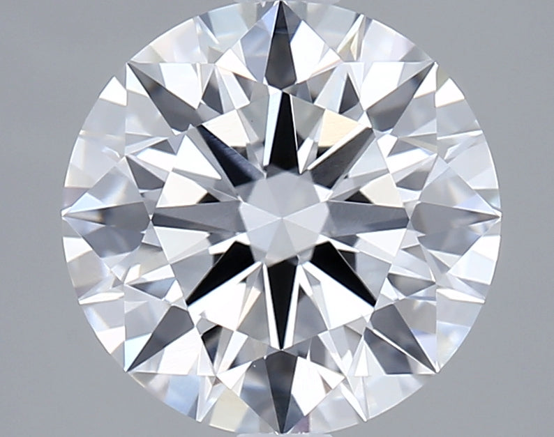 2.25 Carat Round Shaped, Ideal Cut, D Color, VVS2 Clarity, IGI Certified Lab Grown Diamond