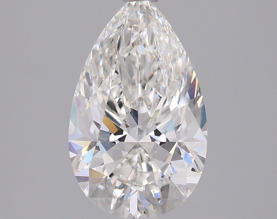 1.78 Carat Pear Shaped, Excellent Cut, F Color, VVS1 Clarity, IGI Certified Lab Grown Diamond