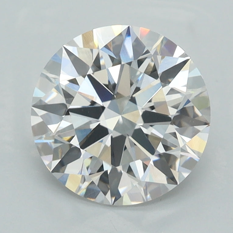 2.01 Carat Round Shaped, E Color, VVS1 Clarity, GCAL Certified Lab Grown Diamond