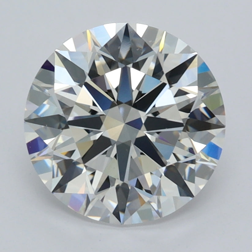 2.82 Carat Round Shaped, E Color, VVS1 Clarity, GCAL Certified Lab Grown Diamond