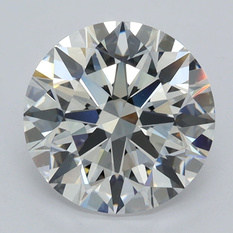 2.64 Carat Round Shaped, E Color, VVS1 Clarity, GCAL Certified Lab Grown Diamond