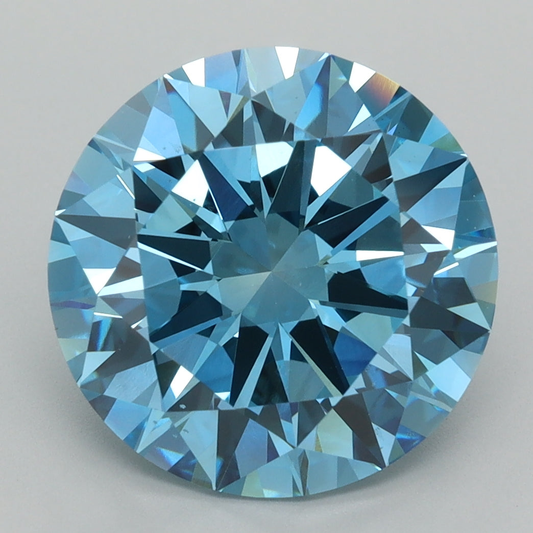 5.95 Carat Round Shaped, Excellent Cut, VS1 Clarity, IGI Certified Lab Grown Diamond