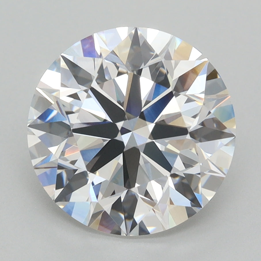 3.51 Carat Round Shaped, Ideal Cut, D Color, VVS2 Clarity, IGI Certified Lab Grown Diamond