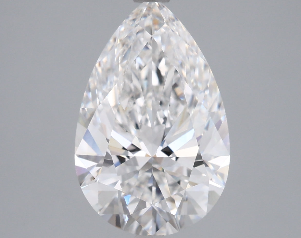 3.02 Carat Pear Shaped, Ideal Cut, E Color, VVS1 Clarity, IGI Certified Lab Grown Diamond