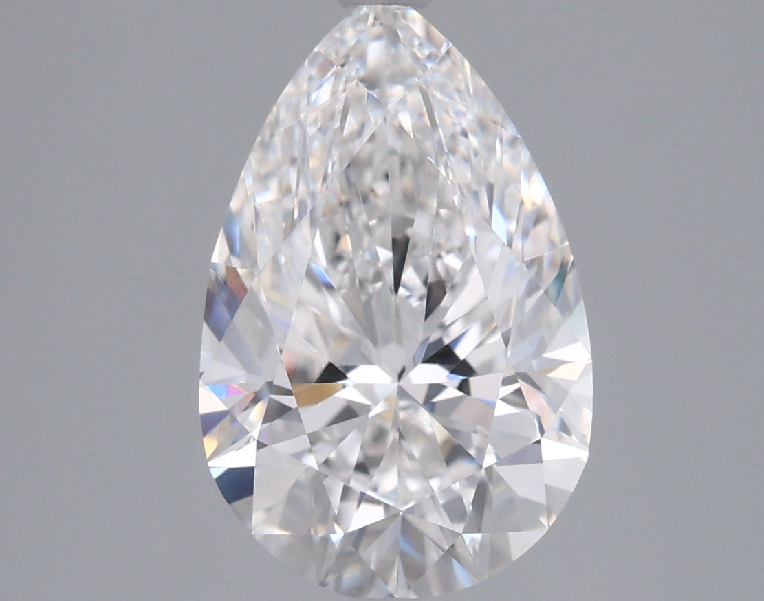 2.55 Carat Pear Shaped, Excellent Cut, E Color, VVS2 Clarity, IGI Certified Lab Grown Diamond