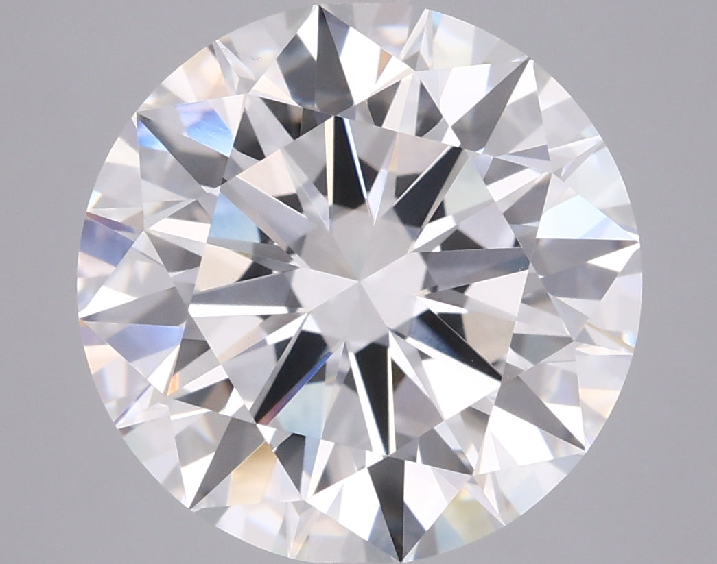 5.01 Carat Round Shaped, Excellent Cut, F Color, VVS2 Clarity, IGI Certified Lab Grown Diamond