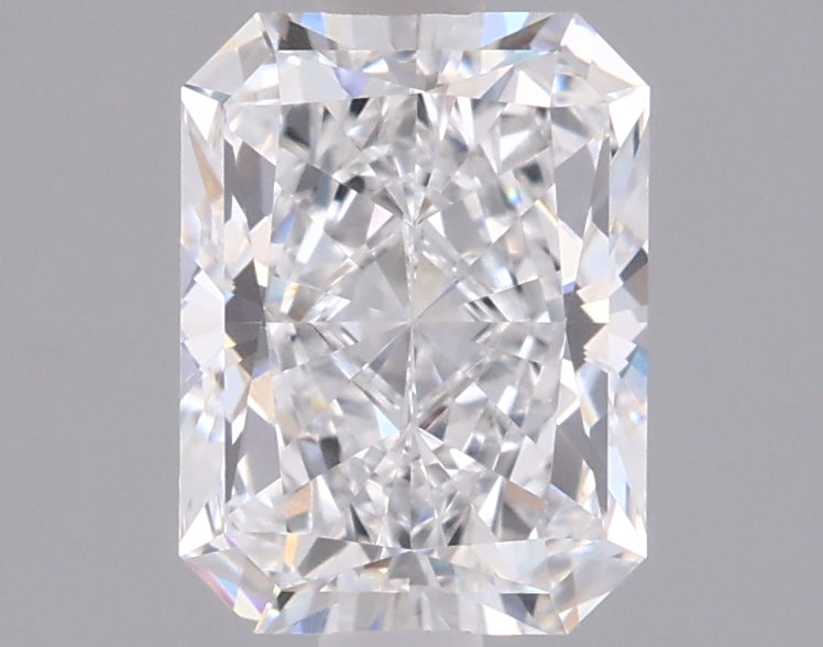 1.54 Carat Radiant Shaped, Ideal Cut, D Color, VVS2 Clarity, IGI Certified Lab Grown Diamond
