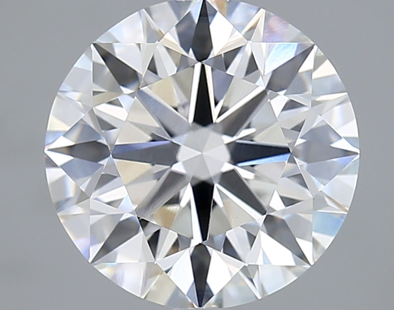 4.04 Carat Round Shaped, Ideal Cut, F Color, VVS2 Clarity, IGI Certified Lab Grown Diamond