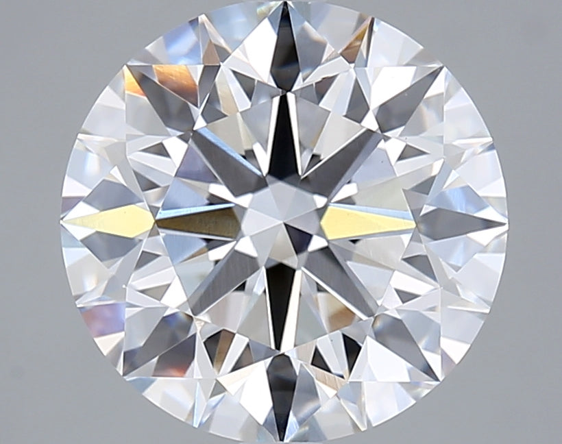 5.03 Carat Round Shaped, Ideal Cut, F Color, VVS2 Clarity, IGI Certified Lab Grown Diamond