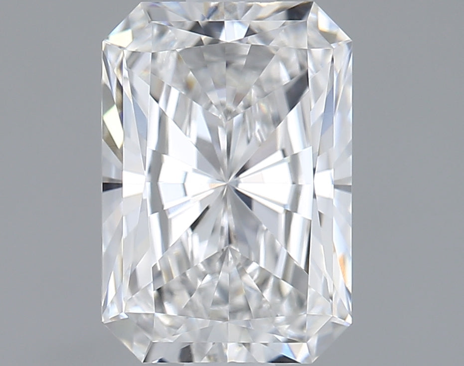 1.52 Carat Radiant Shaped, Ideal Cut, E Color, FL Clarity, IGI Certified Lab Grown Diamond