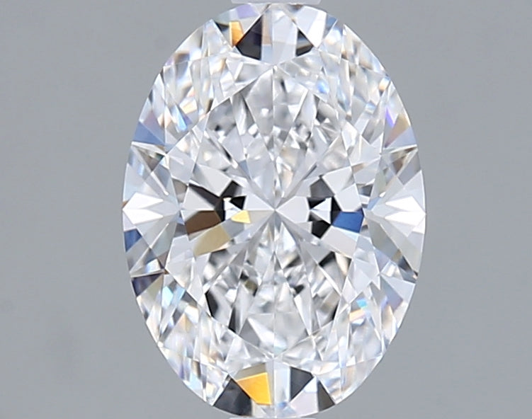 2.01 Carat Oval Shaped, Ideal Cut, D Color, VVS2 Clarity, IGI Certified Lab Grown Diamond