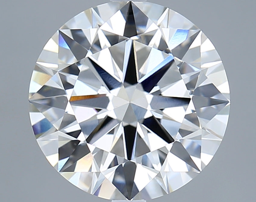 5.01 Carat Round Shaped, Excellent Cut, F Color, VVS2 Clarity, IGI Certified Lab Grown Diamond