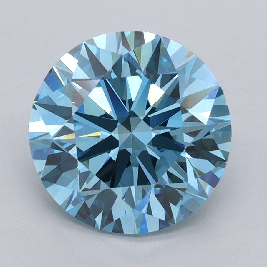 3.00 Carat Round Shaped, Ideal Cut, VVS1 Clarity, IGI Certified Lab Grown Diamond