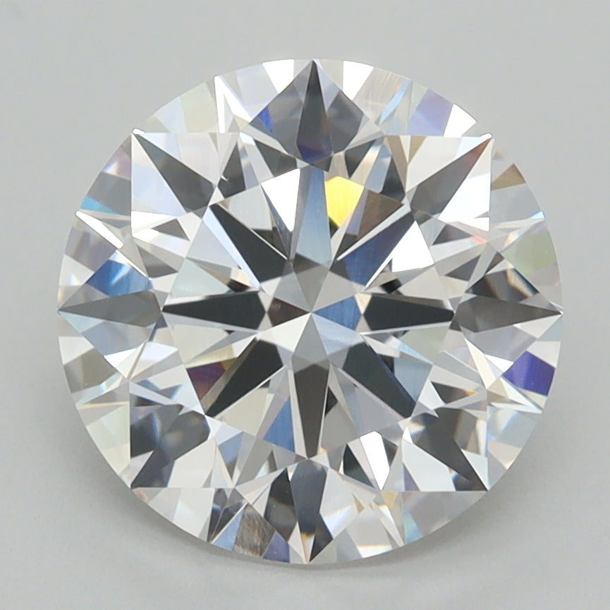 3.24 Carat Round Shaped, F Color, VVS1 Clarity, GCAL Certified Lab Grown Diamond