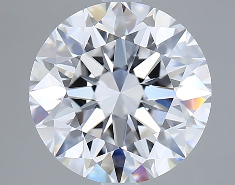 3.00 Carat Round Shaped, Excellent Cut, D Color, VVS2 Clarity, IGI Certified Lab Grown Diamond