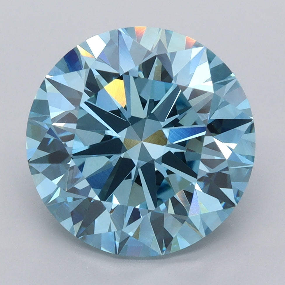 4.99 Carat Round Shaped, Ideal Cut, VVS2 Clarity, IGI Certified Lab Grown Diamond