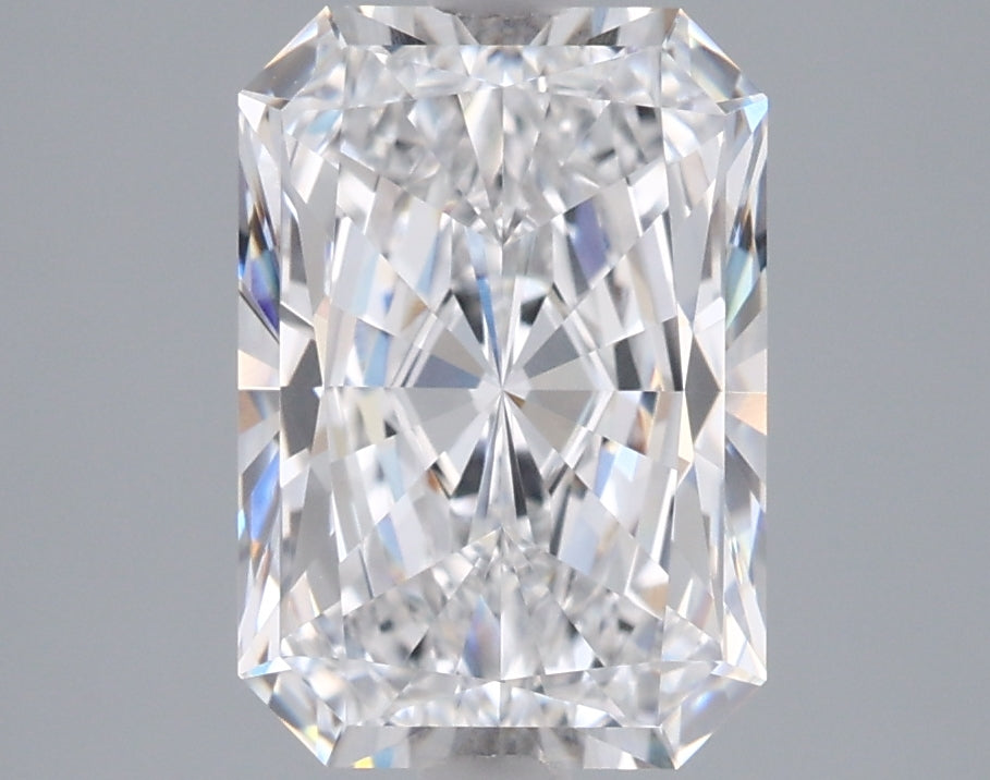 2.53 Carat Radiant Shaped, Ideal Cut, D Color, VVS2 Clarity, IGI Certified Lab Grown Diamond
