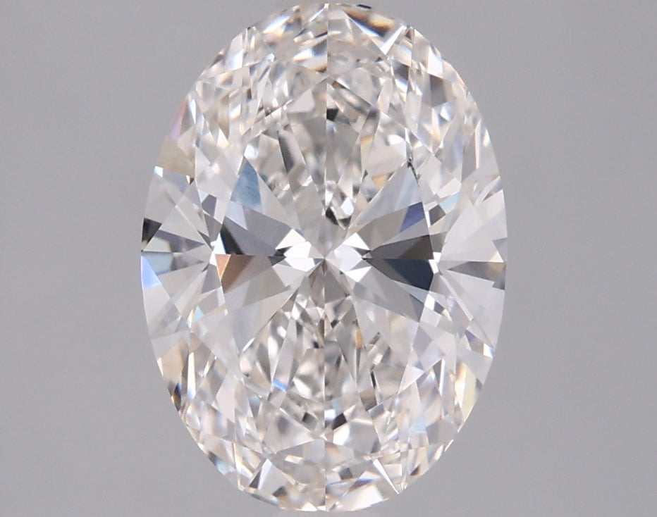 2.01 Carat Oval Shaped, Ideal Cut, F Color, VVS2 Clarity, IGI Certified Lab Grown Diamond