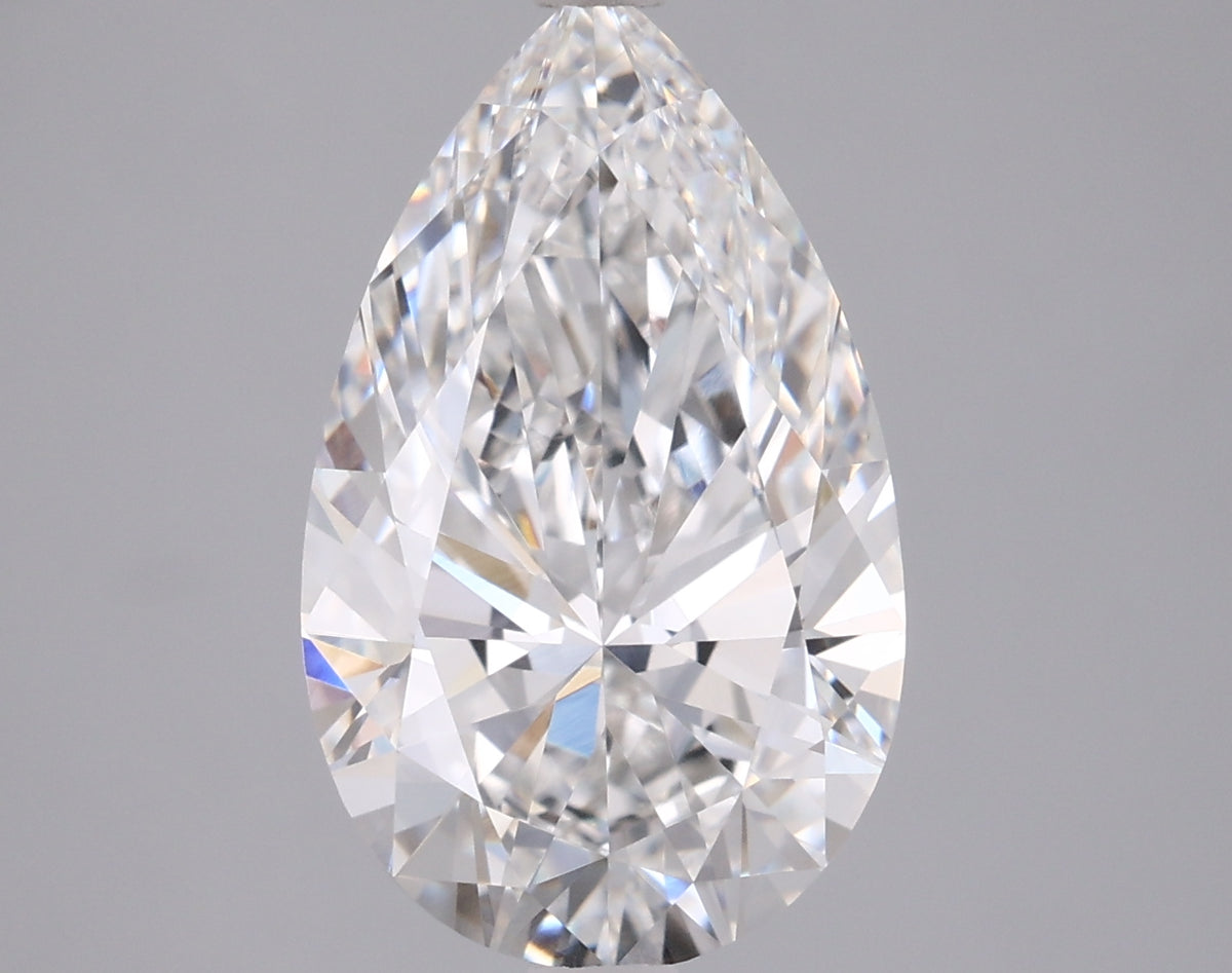 3.04 Carat Pear Shaped, Ideal Cut, E Color, VVS1 Clarity, IGI Certified Lab Grown Diamond