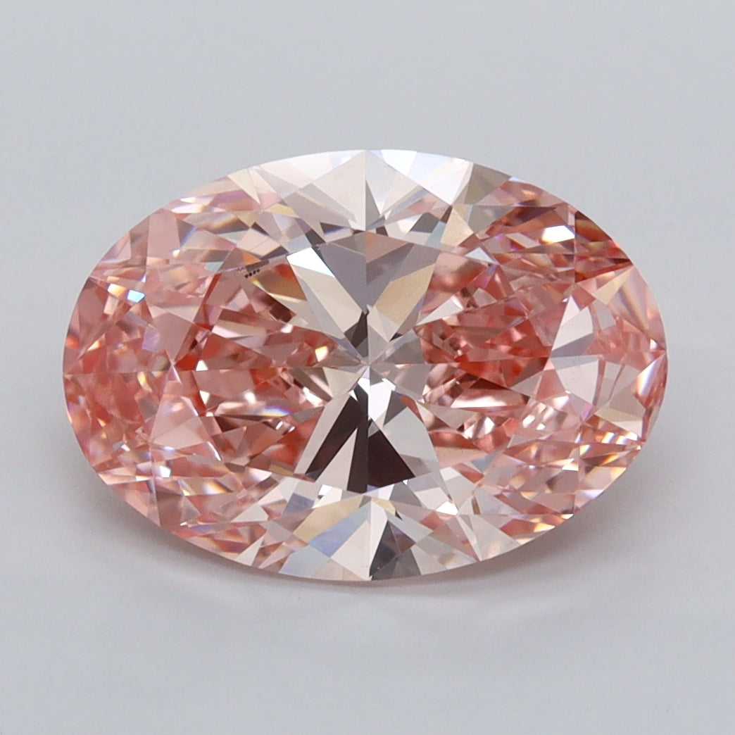 3.03 Carat Oval Shaped, Ideal Cut, VS1 Clarity, IGI Certified Lab Grown Diamond