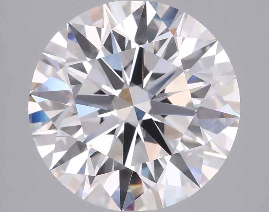 3.55 Carat Round Shaped, Ideal Cut, D Color, VVS2 Clarity, IGI Certified Lab Grown Diamond