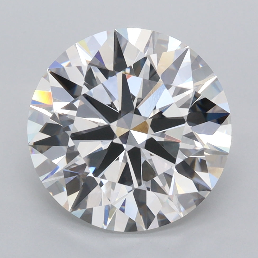 4.08 Carat Round Shaped, Ideal Cut, D Color, VVS1 Clarity, IGI Certified Lab Grown Diamond