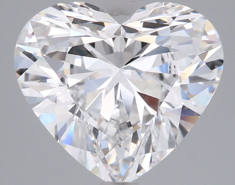 3.04 Carat Heart Shaped, Ideal Cut, D Color, VVS2 Clarity, IGI Certified Lab Grown Diamond