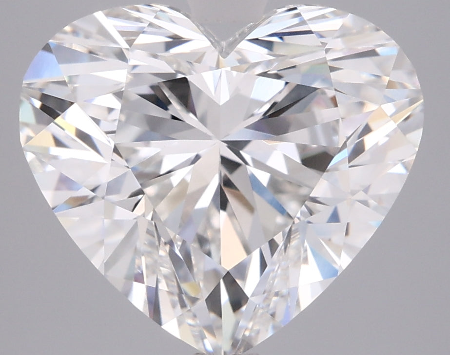 4.53 Carat Heart Shaped, Ideal Cut, F Color, VVS2 Clarity, IGI Certified Lab Grown Diamond
