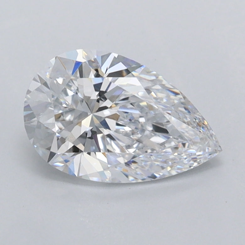1.04 Carat Pear Shaped, Ideal Cut, D Color, VVS1 Clarity, IGI Certified Lab Grown Diamond