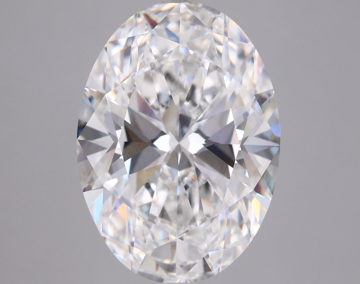 6.06 Carat Oval Shaped, Ideal Cut, D Color, VS1 Clarity, IGI Certified Lab Grown Diamond