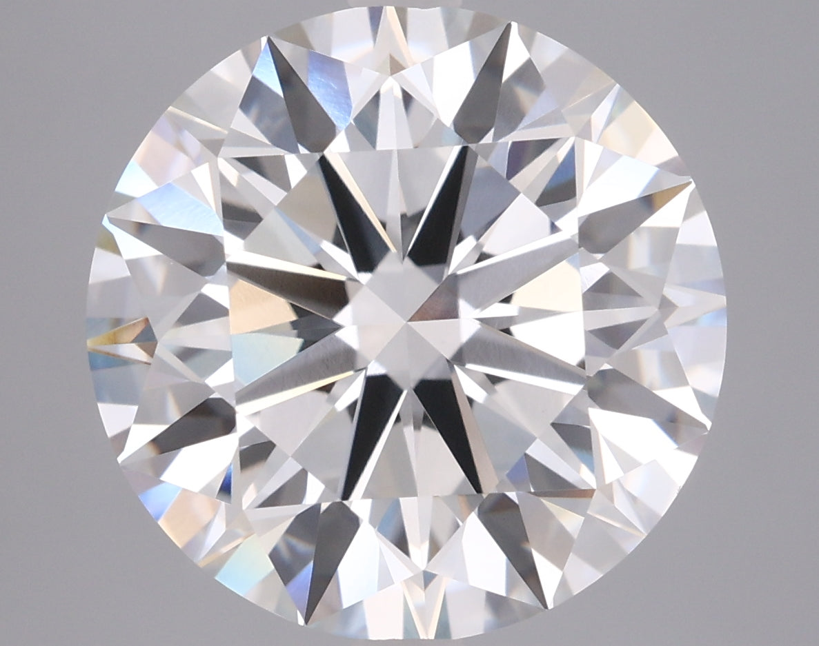 6.04 Carat Round Shaped, Excellent Cut, F Color, VVS2 Clarity, IGI Certified Lab Grown Diamond