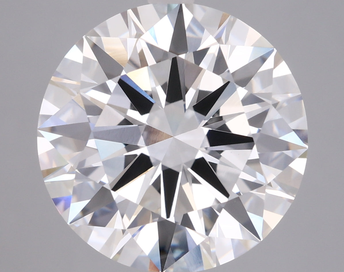 6.05 Carat Round Shaped, Ideal Cut, E Color, VVS2 Clarity, IGI Certified Lab Grown Diamond