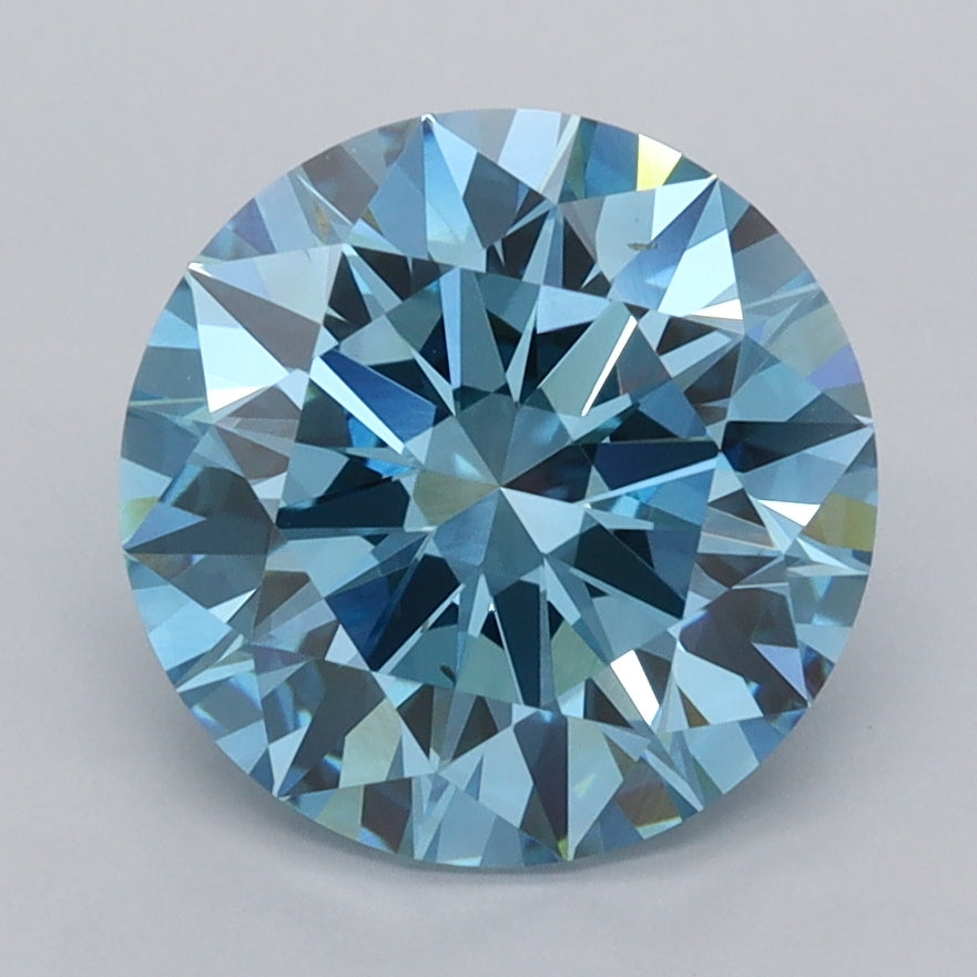 2.91 Carat Round Shaped, Ideal Cut, VVS2 Clarity, IGI Certified Lab Grown Diamond