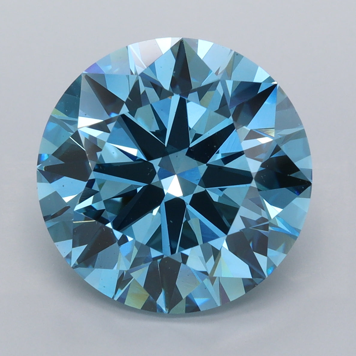 6.94 Carat Round Shaped, Ideal Cut, VVS2 Clarity, IGI Certified Lab Grown Diamond