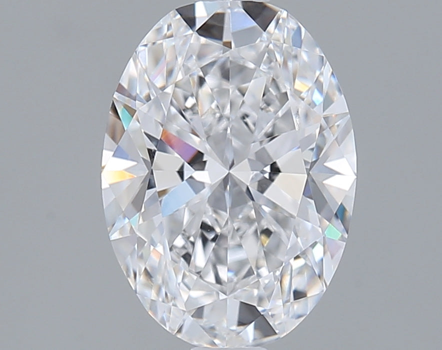 1.50 Carat Oval Shaped, Ideal Cut, D Color, VS1 Clarity, IGI Certified Lab Grown Diamond