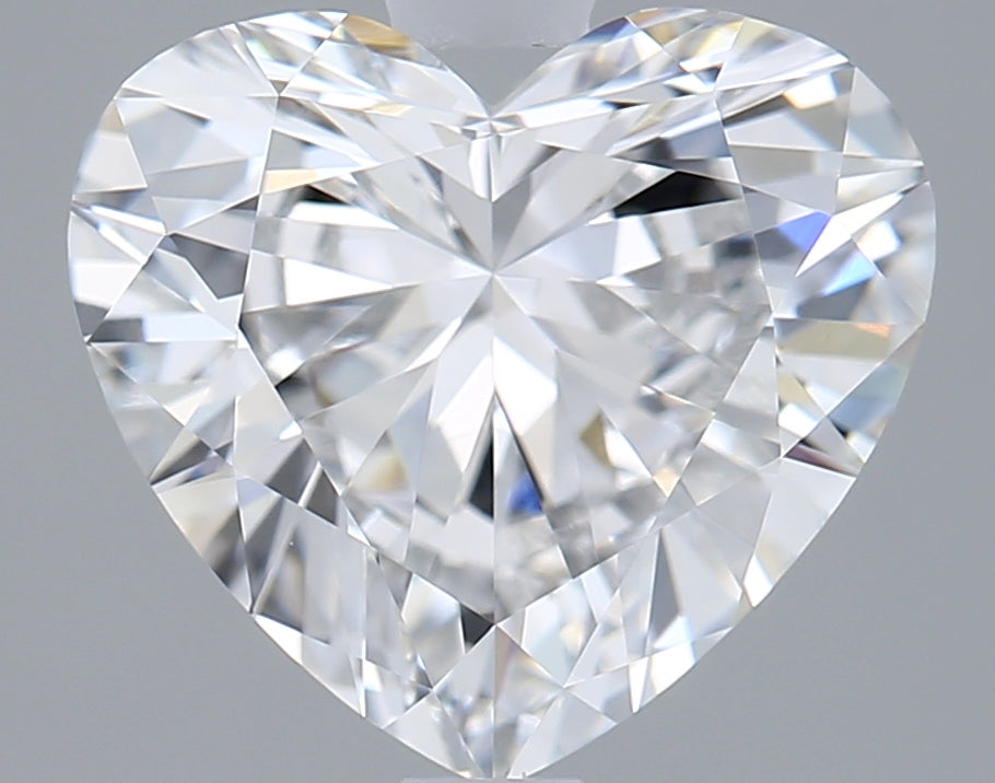 1.97 Carat Heart Shaped, Excellent Cut, D Color, VVS1 Clarity, IGI Certified Lab Grown Diamond