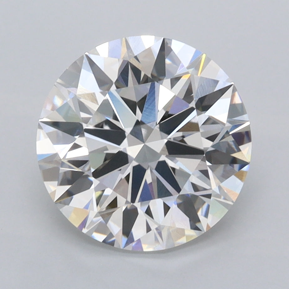 3.00 Carat Round Shaped, Ideal Cut, D Color, VVS1 Clarity, IGI Certified Lab Grown Diamond