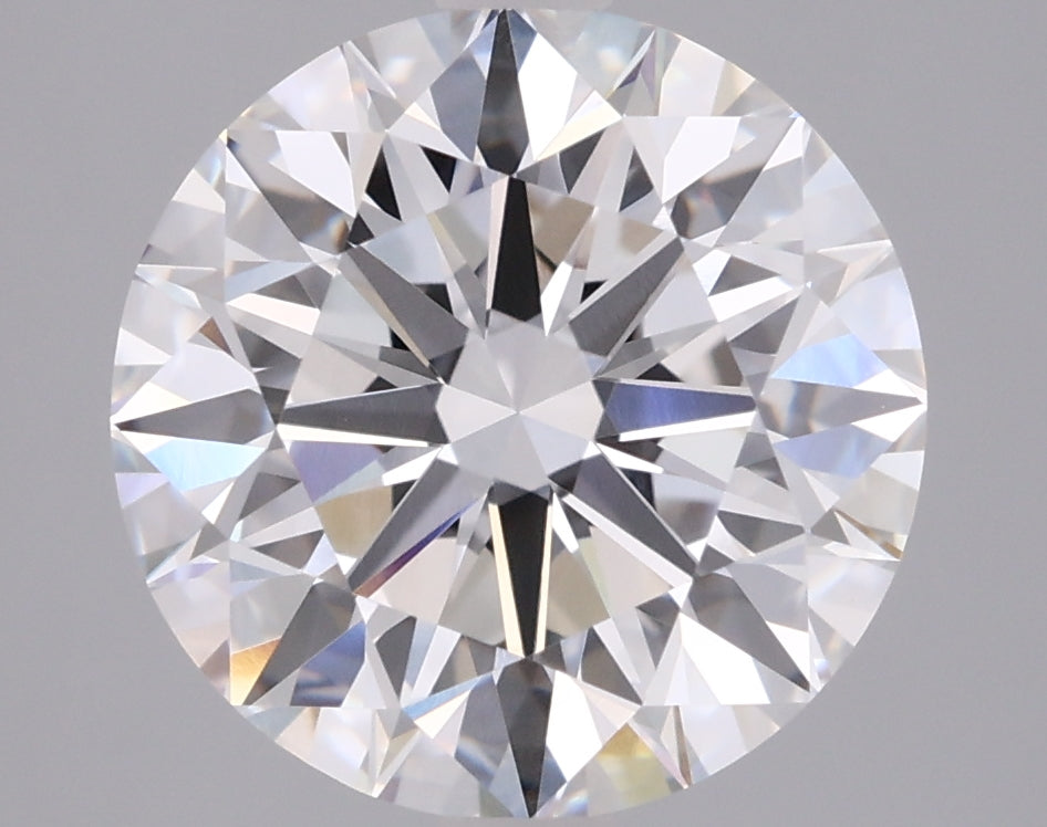 3.06 Carat Round Shaped, Ideal Cut, E Color, VVS2 Clarity, IGI Certified Lab Grown Diamond