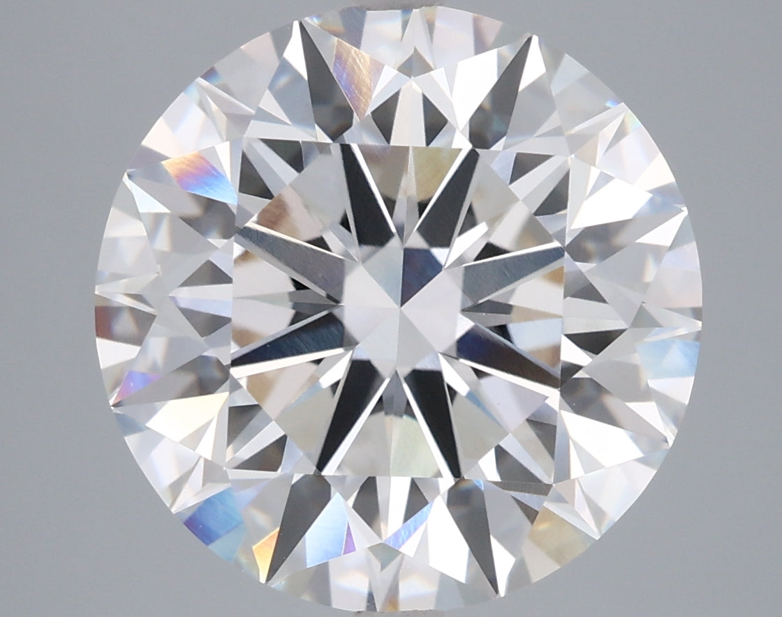7.02 Carat Round Shaped, Ideal Cut, F Color, VVS2 Clarity, IGI Certified Lab Grown Diamond
