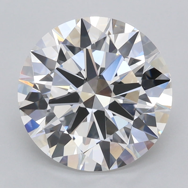 2.51 Carat Round Shaped, Excellent Cut, D Color, VVS1 Clarity, IGI Certified Lab Grown Diamond