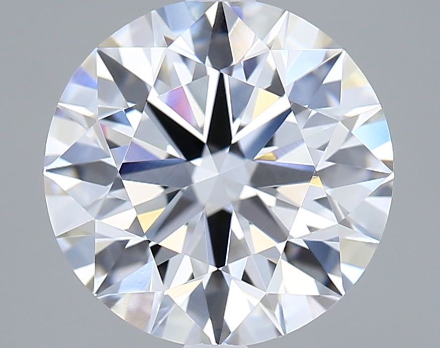 2.54 Carat Round Shaped, Ideal Cut, D Color, VVS2 Clarity, IGI Certified Lab Grown Diamond