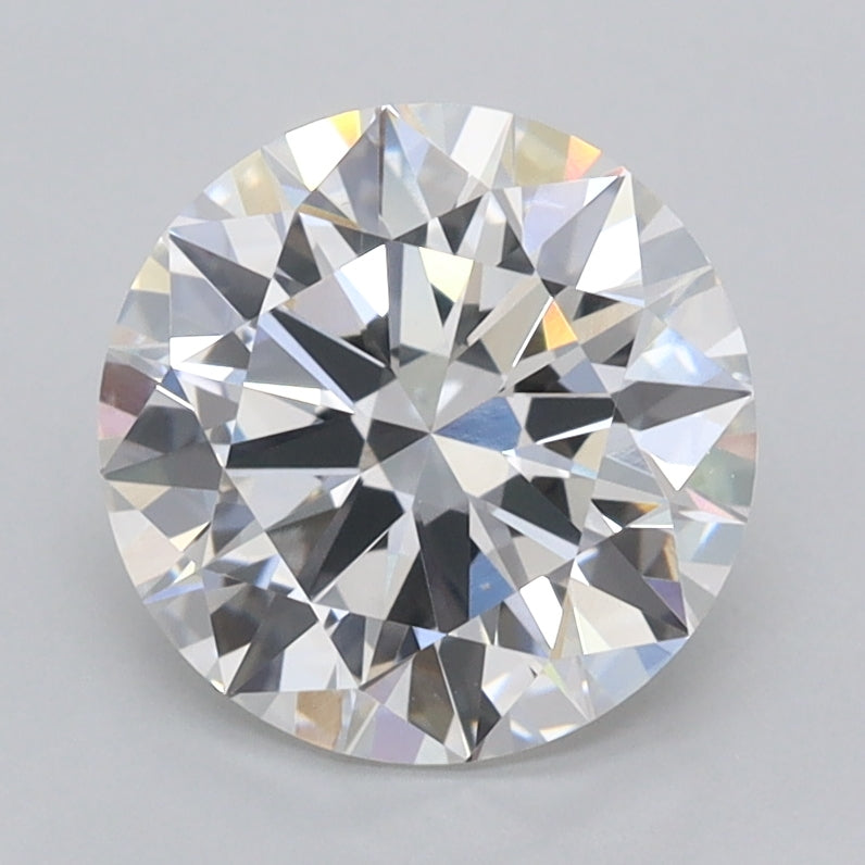 2.02 Carat Round Shaped, Ideal Cut, E Color, FL Clarity, IGI Certified Lab Grown Diamond
