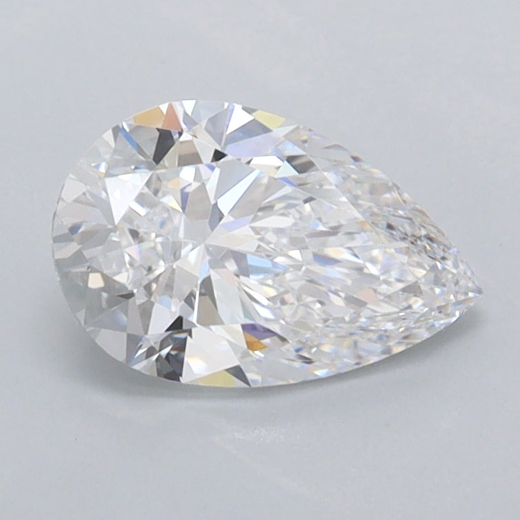 1.01 Carat Pear Shaped, Excellent Cut, D Color, VVS1 Clarity, IGI Certified Lab Grown Diamond