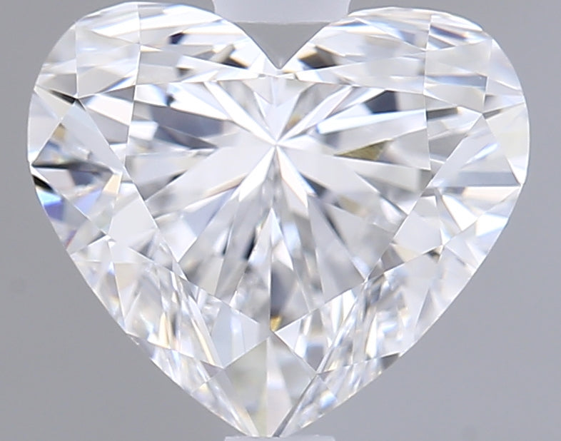 1.53 Carat Heart Shaped, Ideal Cut, D Color, VVS1 Clarity, IGI Certified Lab Grown Diamond